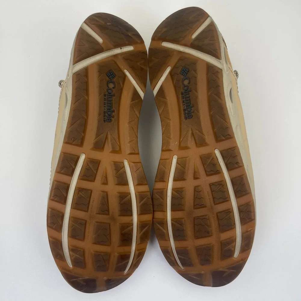 Columbia PFG Bahama Vent Men's Shoes Size 12 Tan Canvas Deck Loafers BM8999-241